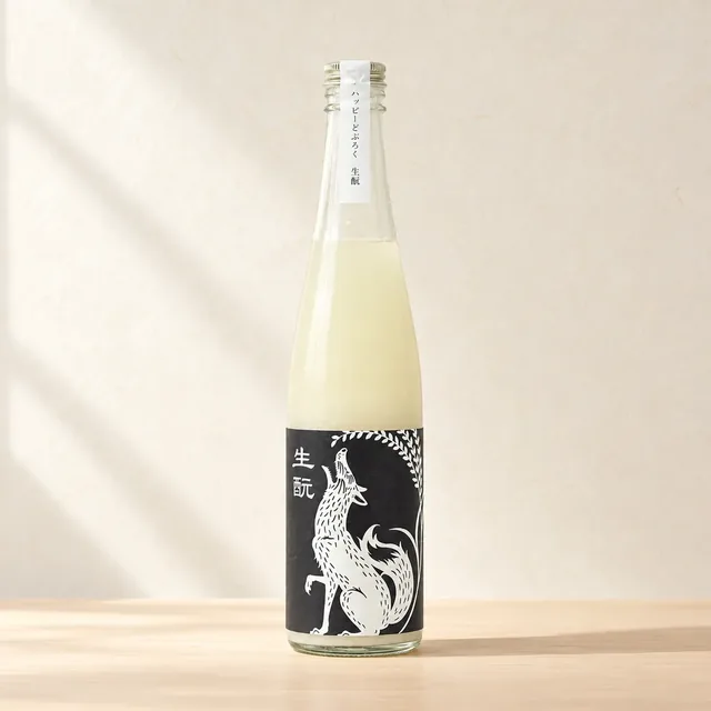 ハッピーどぶろく 生もと 酵母無添加（ハッピー太郎醸造所）のボトル（イメージ）