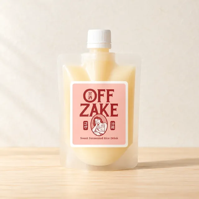 OFFZAKE（ノンアル甘酒）（NOMU醸造所）のボトル（イメージ）